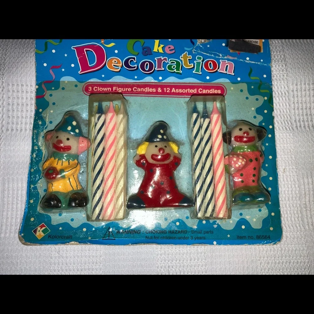 Vintage Cake Decorations-Clowns